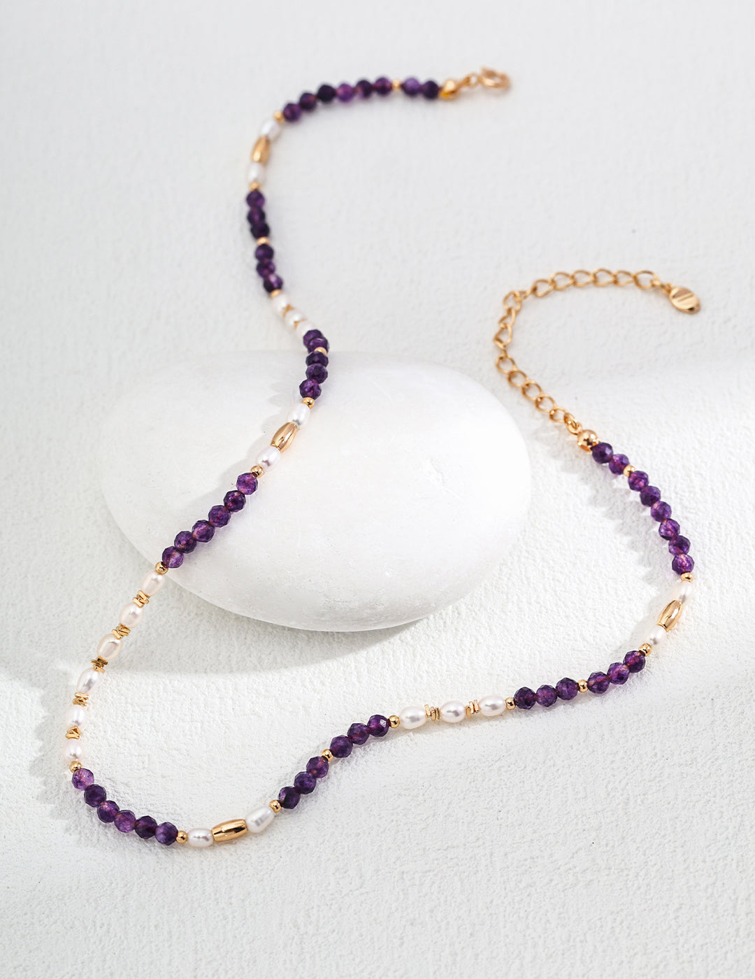 Amethyst Pearl Grace Necklace